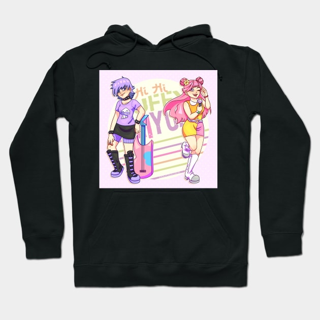 Hi Hi Puffy AmiYumi Hoodie by Doutarina